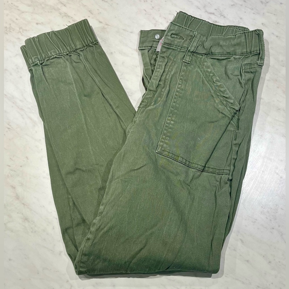No Boundaries Green Joggers Sz Small Elastic Waistband